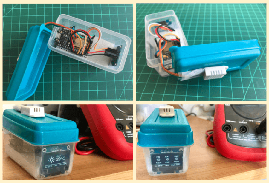 Imagem Páginas/03. Blog/Artigos/Estação Meteorológica doméstica com NODEMCU e OLED///4-estagios-na-caixa